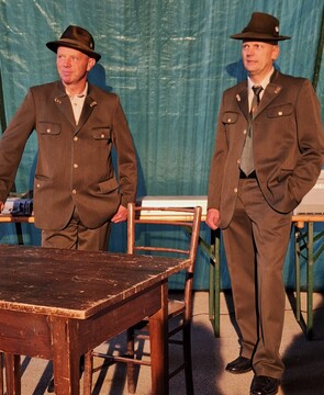 Delo LD Cerklje sta predstavila tudi starešina Marko Kuhar iz Ambroža in Damjan Grošelj